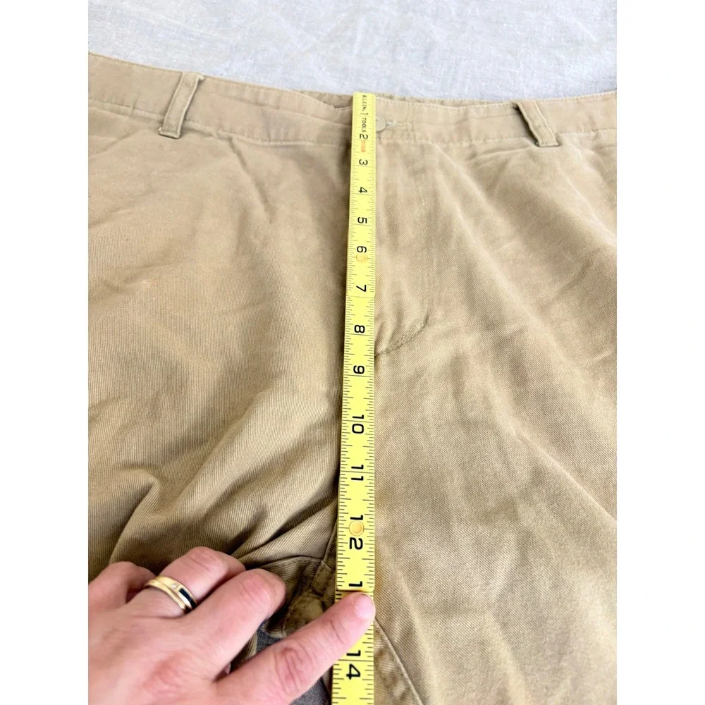 Sean John‎ Mens Cargo Shorts Tan Khaki Cotton Twill Multi-Pocket Size 36